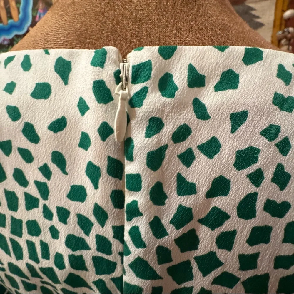 Derby Dress Chic Green Patterned Mini Dress - Picture 7 of 11